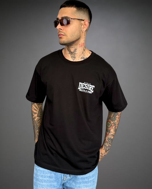 Polo Hombre Oversize Desire - Negro
