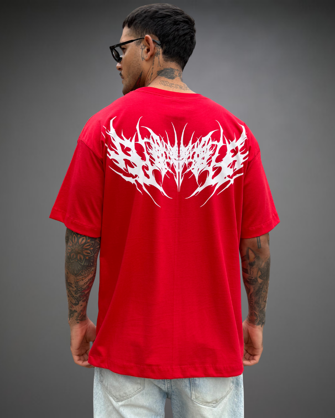 Polo Hombre Oversize Big Tribal - Rojo