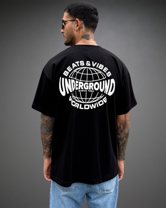 Polo Hombre Oversize Underground 4.0 - Negro