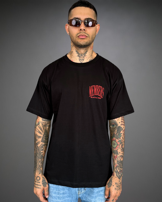 Polo Hombre Oversize Members Only - Negro