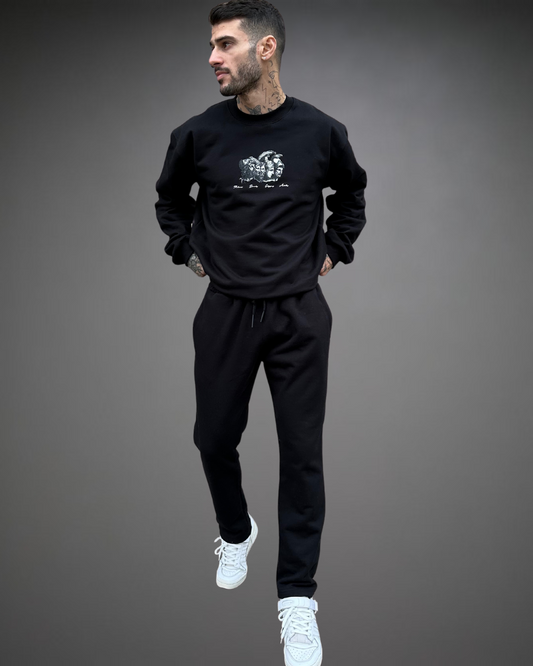 Jogger Recto Hombre Straight Beats  - Negro