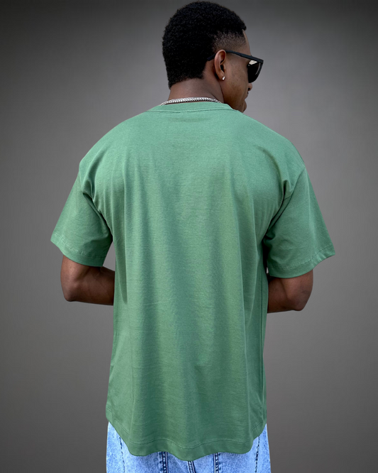 Polo Hombre Oversize - Verde Olivo