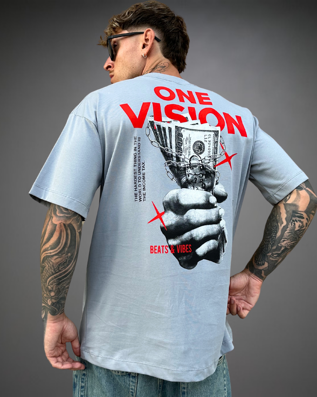 Polo Hombre Oversize One Vision - Plata