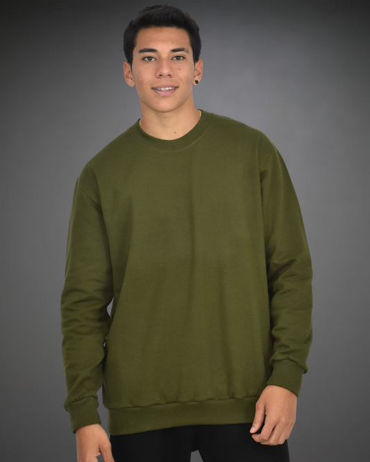 Polera Hombre Básico - Verde Militar