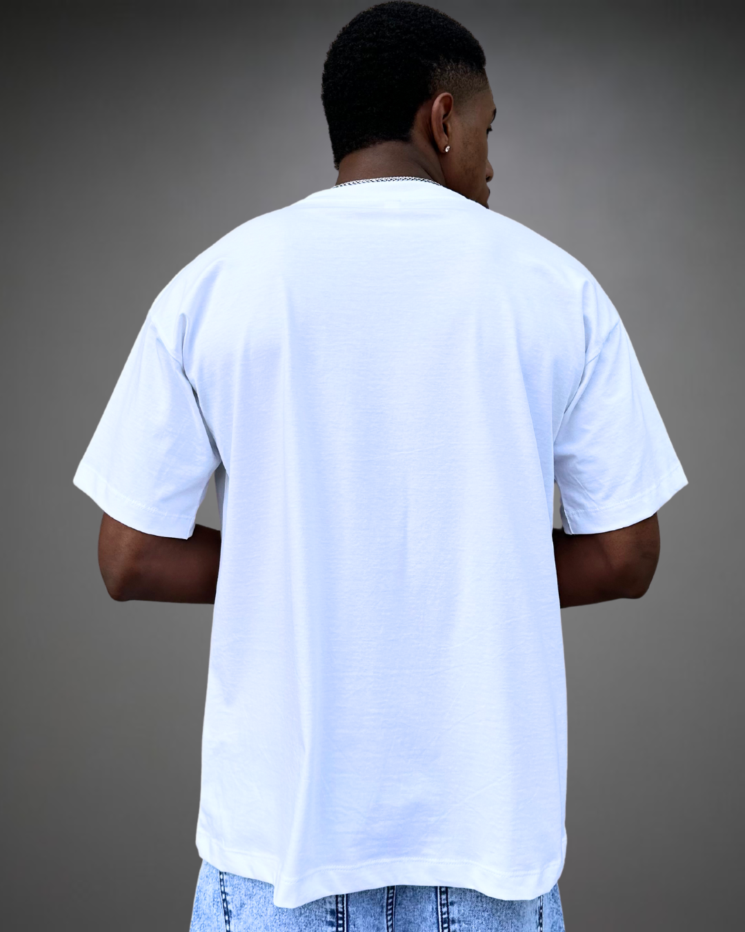 Polo Hombre Oversize - Blanco