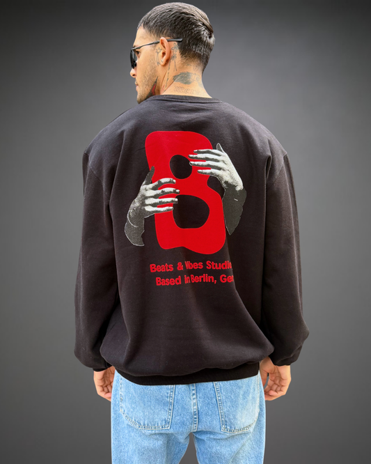 Polera Hombre Oversize Take Beats - Negro