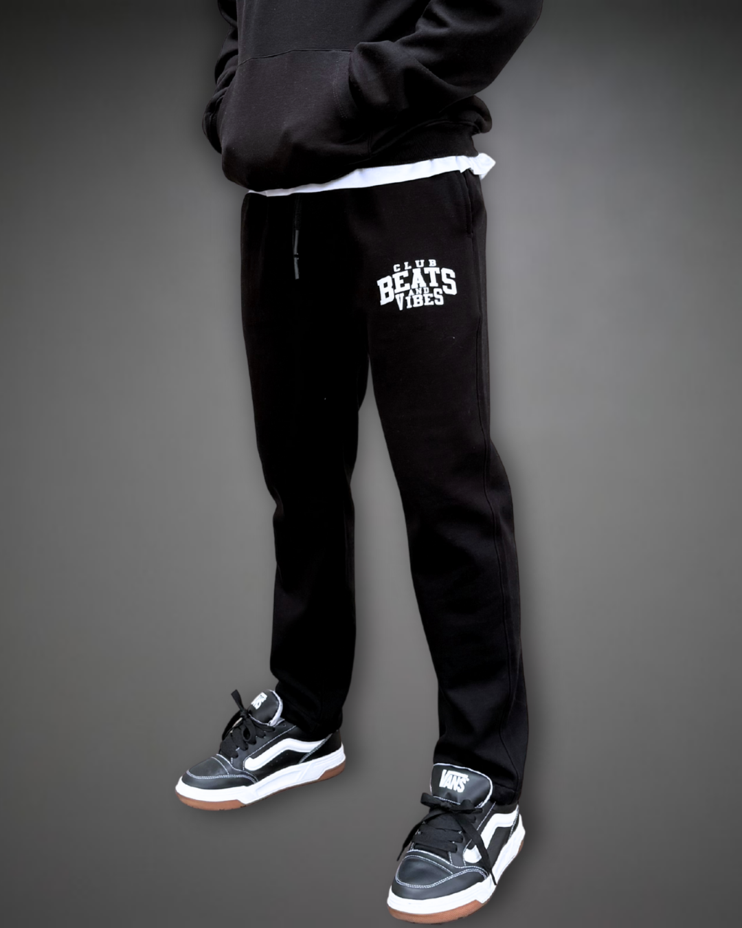 Jogger Recto Hombre Straight Beats Club - Negro