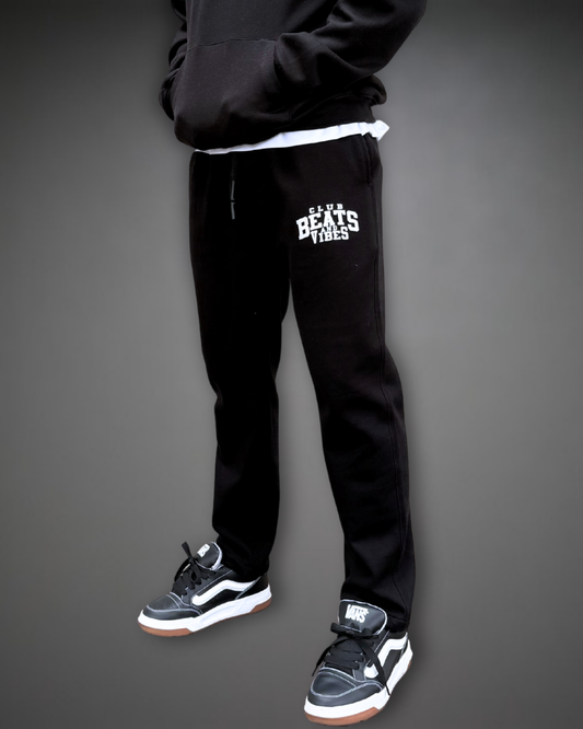 Jogger Recto Hombre Straight Beats Club - Negro