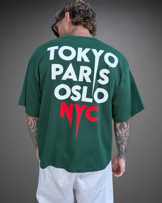 Polo Hombre Boxy Fit OSLO - Verde