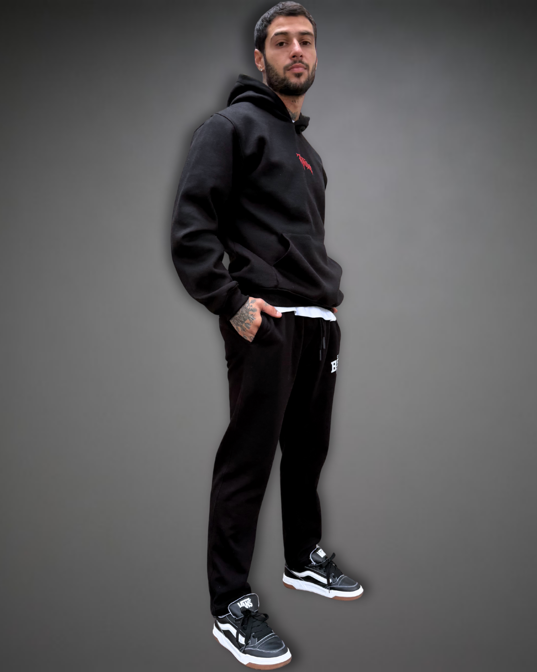 Jogger Recto Hombre Straight Beats Club - Negro