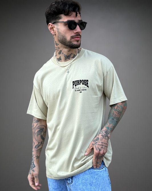 Polo Hombre Oversize PURPOSE - Arena