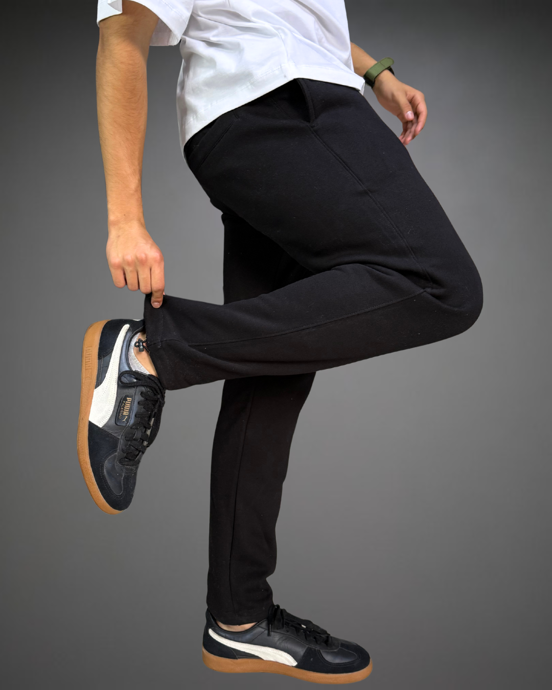 Jogger Recto Hombre Straight EveryDay Beats  - Negro