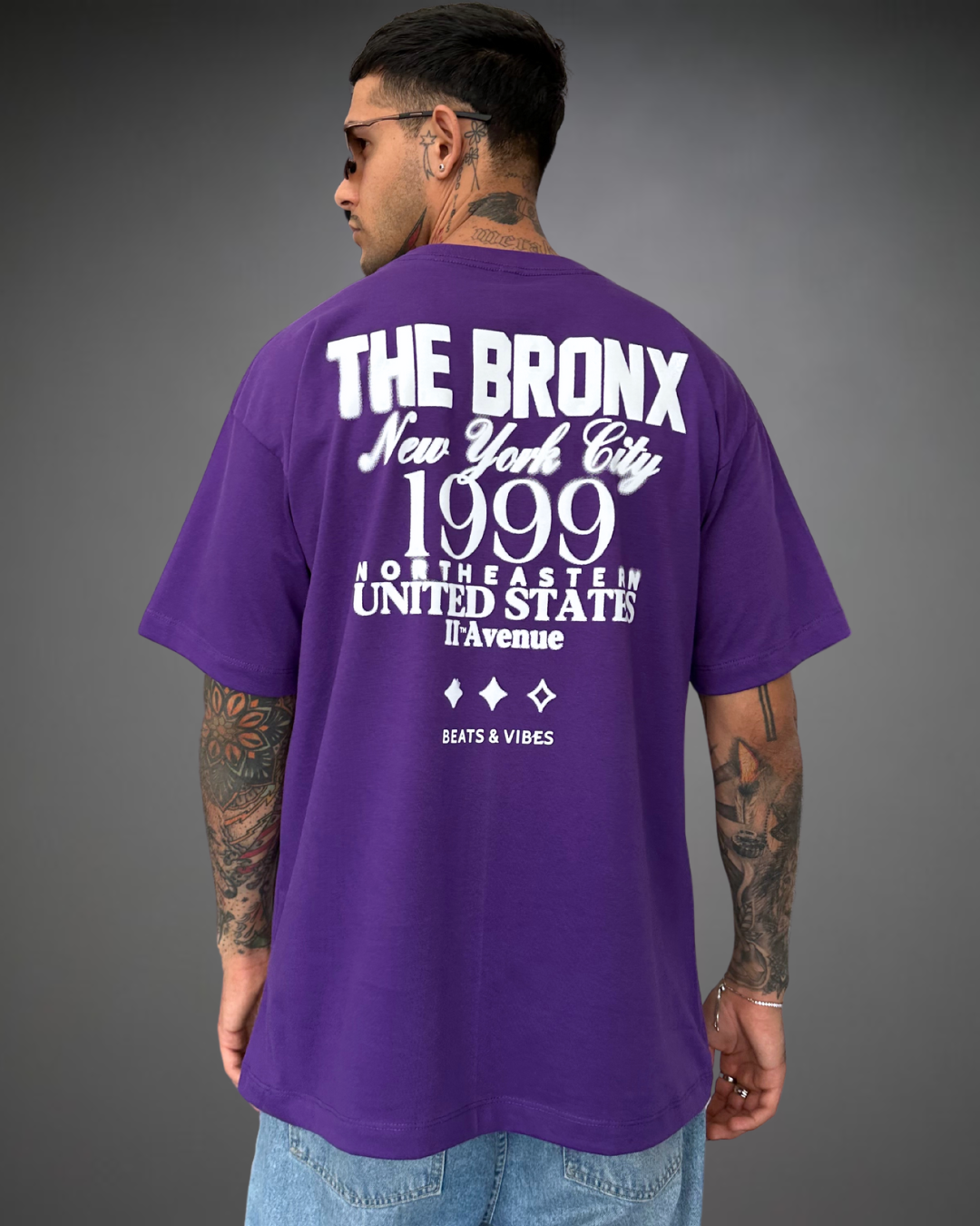 Polo Hombre Oversize The Bronx - Morado