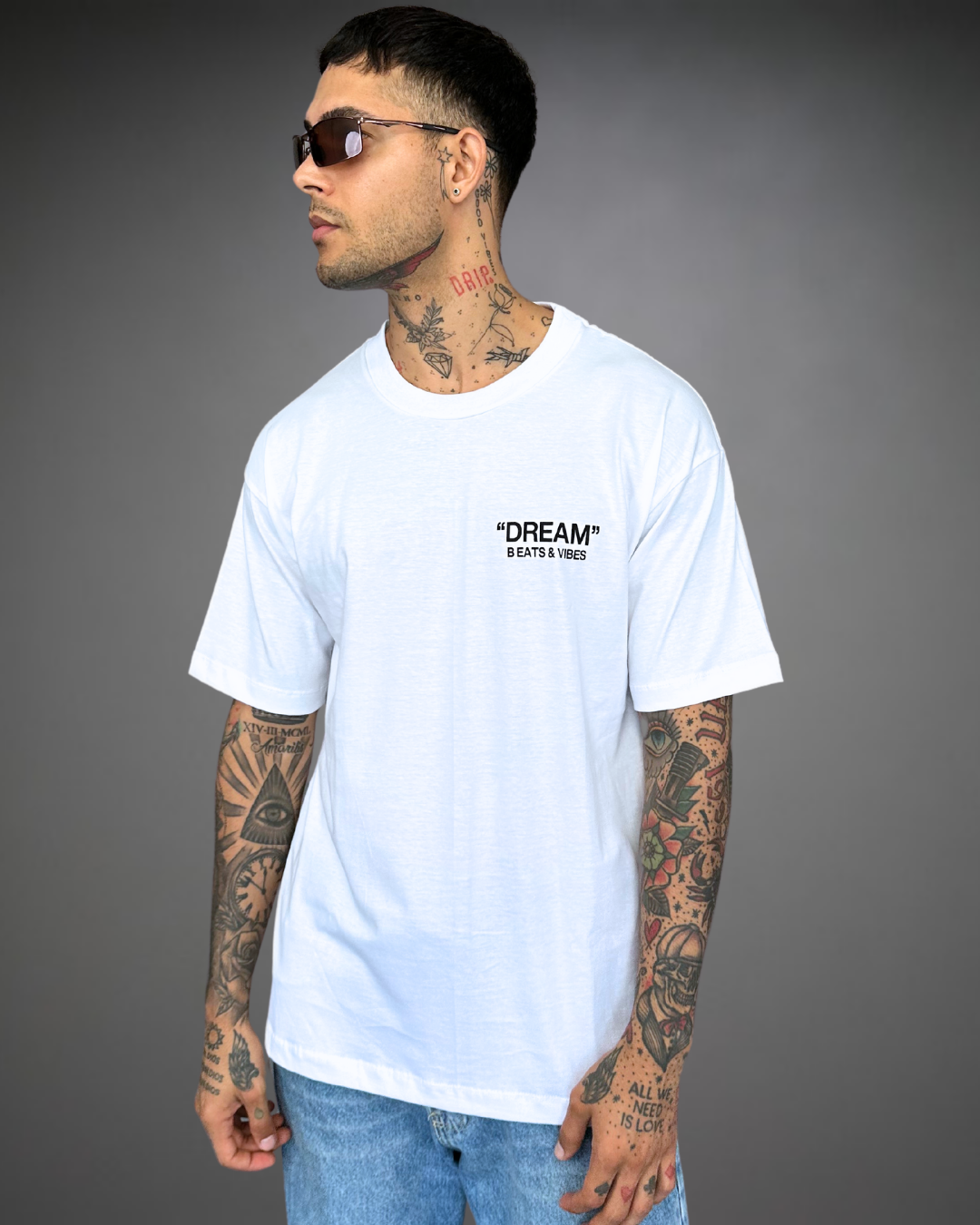 Polo Hombre Oversize DREAM - Blanco