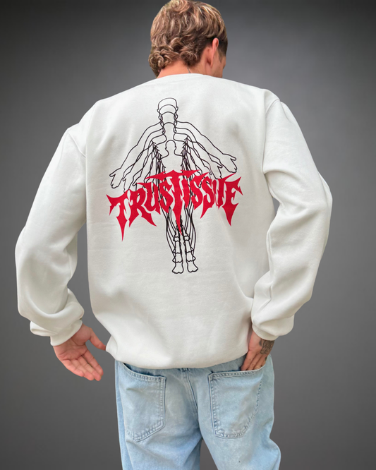 Polera Hombre Oversize Trust Issue - Blanco Hueso