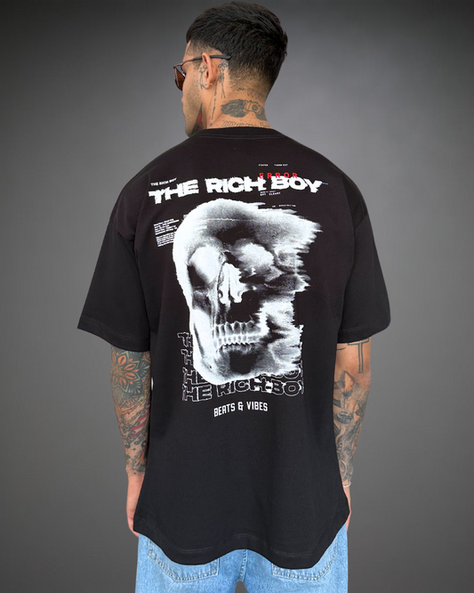 Polo Hombre Oversize The Rich Boy - Negro