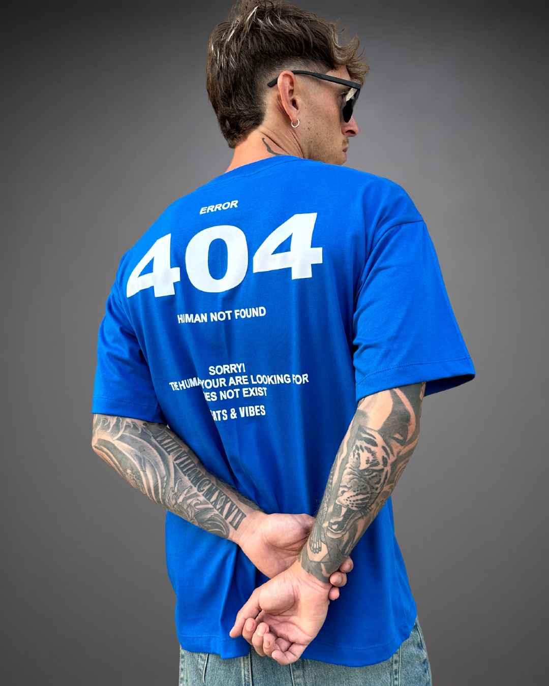 Polo Hombre Oversize Error 404 - Azul