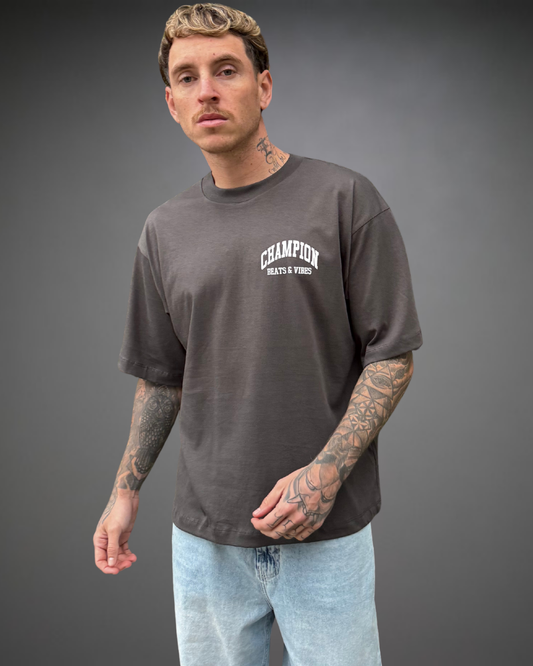 Polo Hombre Boxy Fit Champion - Plomo