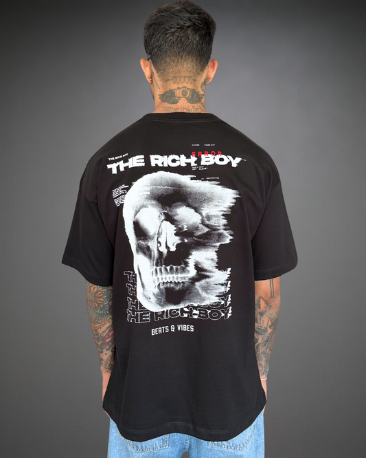 Polo Hombre Oversize The Rich Boy - Negro