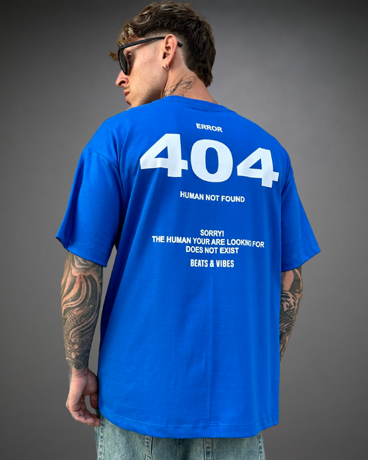 Polo Hombre Oversize Error 404 - Azul