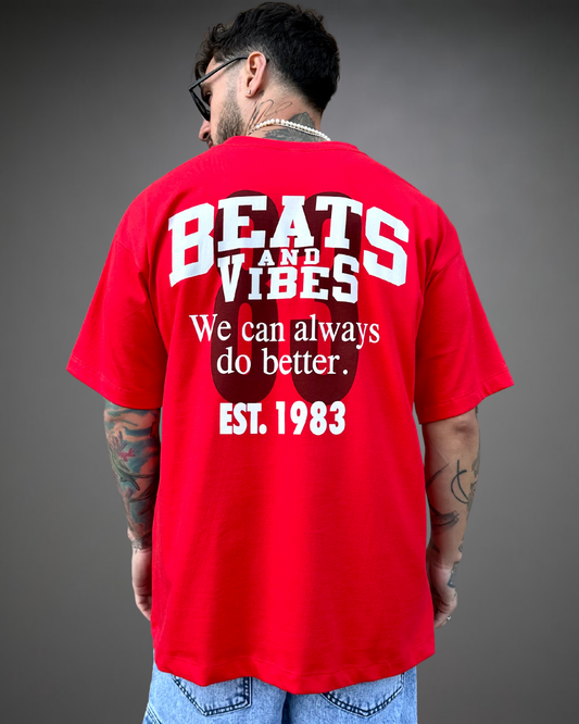 Polo Hombre Oversize Beats 83 - Rojo