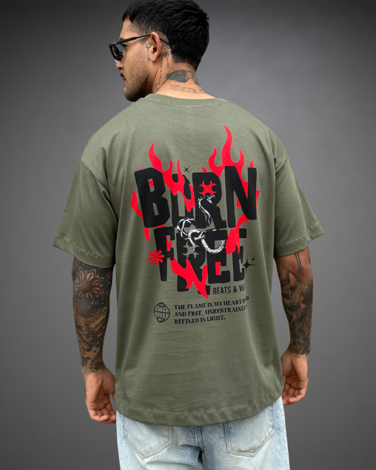 Polo Hombre Oversize Born Free - Verde