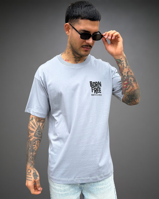 Polo Hombre Oversize Born Free - Plata