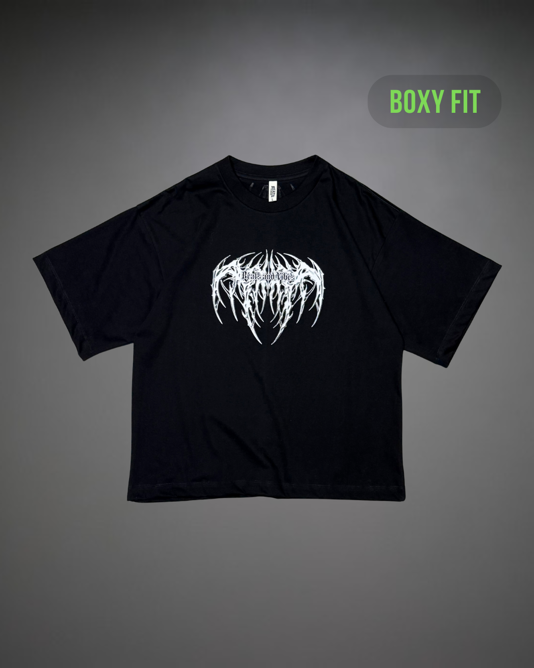 Polo Hombre Boxy Fit True Tribal - Negro