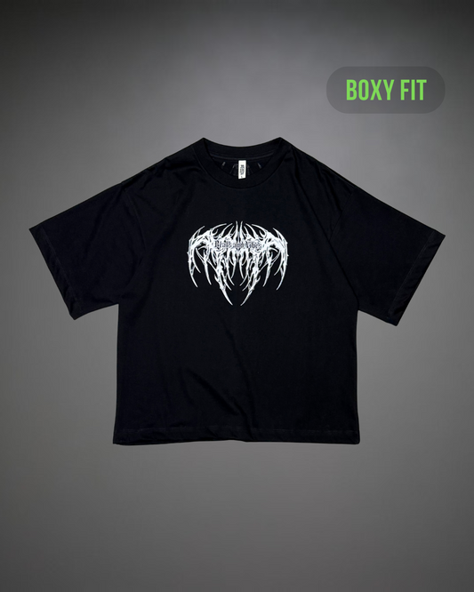 Polo Hombre Boxy Fit True Tribal - Negro