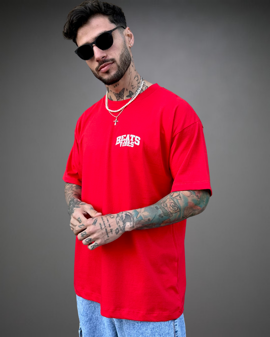 Polo Hombre Oversize Beats 83 - Rojo