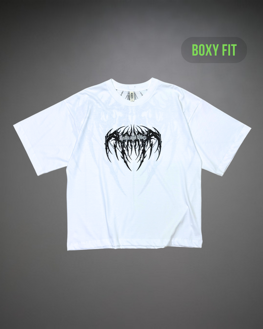 Polo Hombre Boxy Fit True Tribal - Blanco
