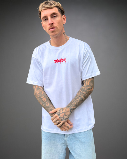 Polo Hombre Oversize TrustIssue - Blanco