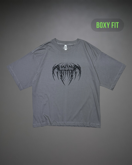 Polo Hombre Boxy Fit True Tribal - Plomo