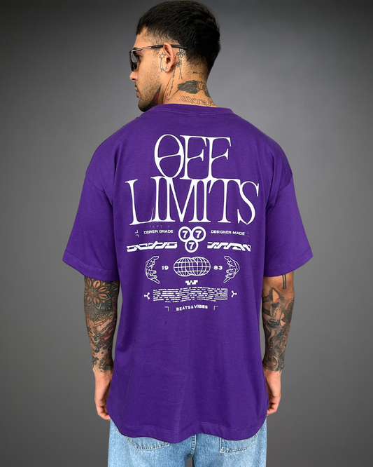 Polo Hombre Oversize OFF Limits - Morado