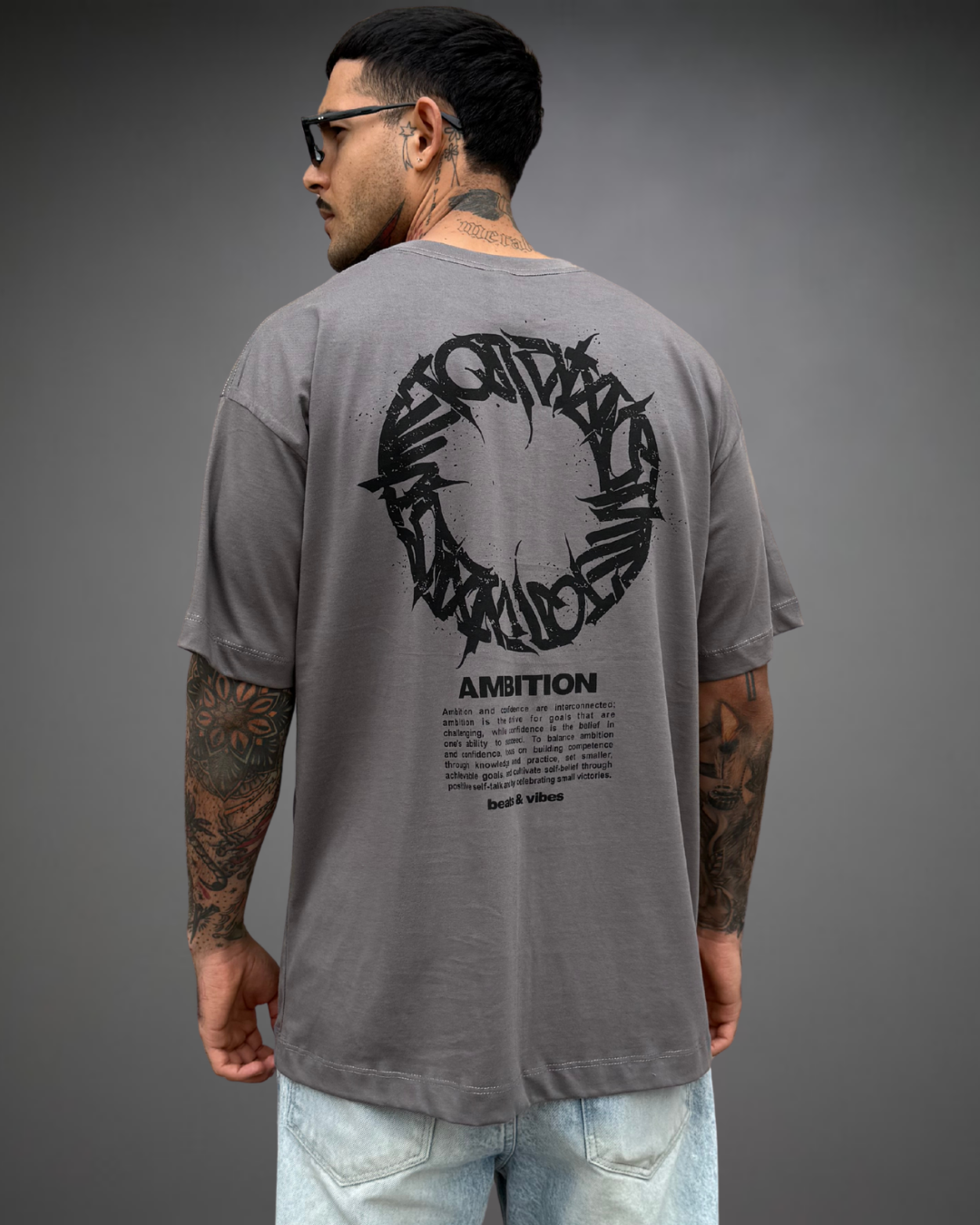 Polo Hombre Oversize Ambition - Gris