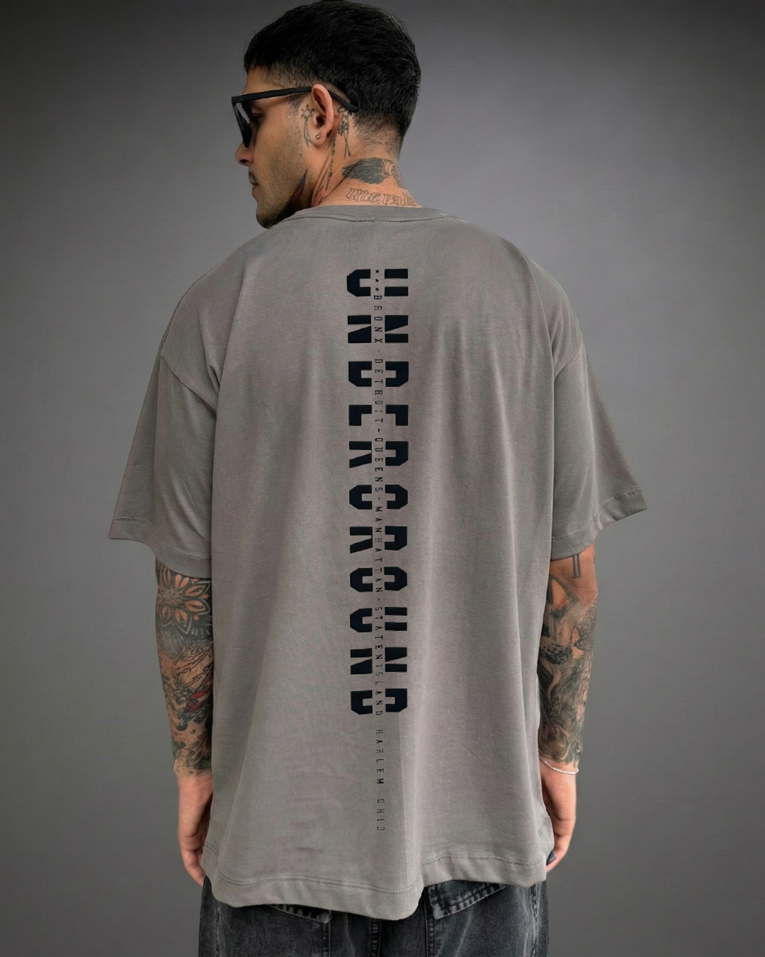 Polo Hombre Oversize Underground - Gris