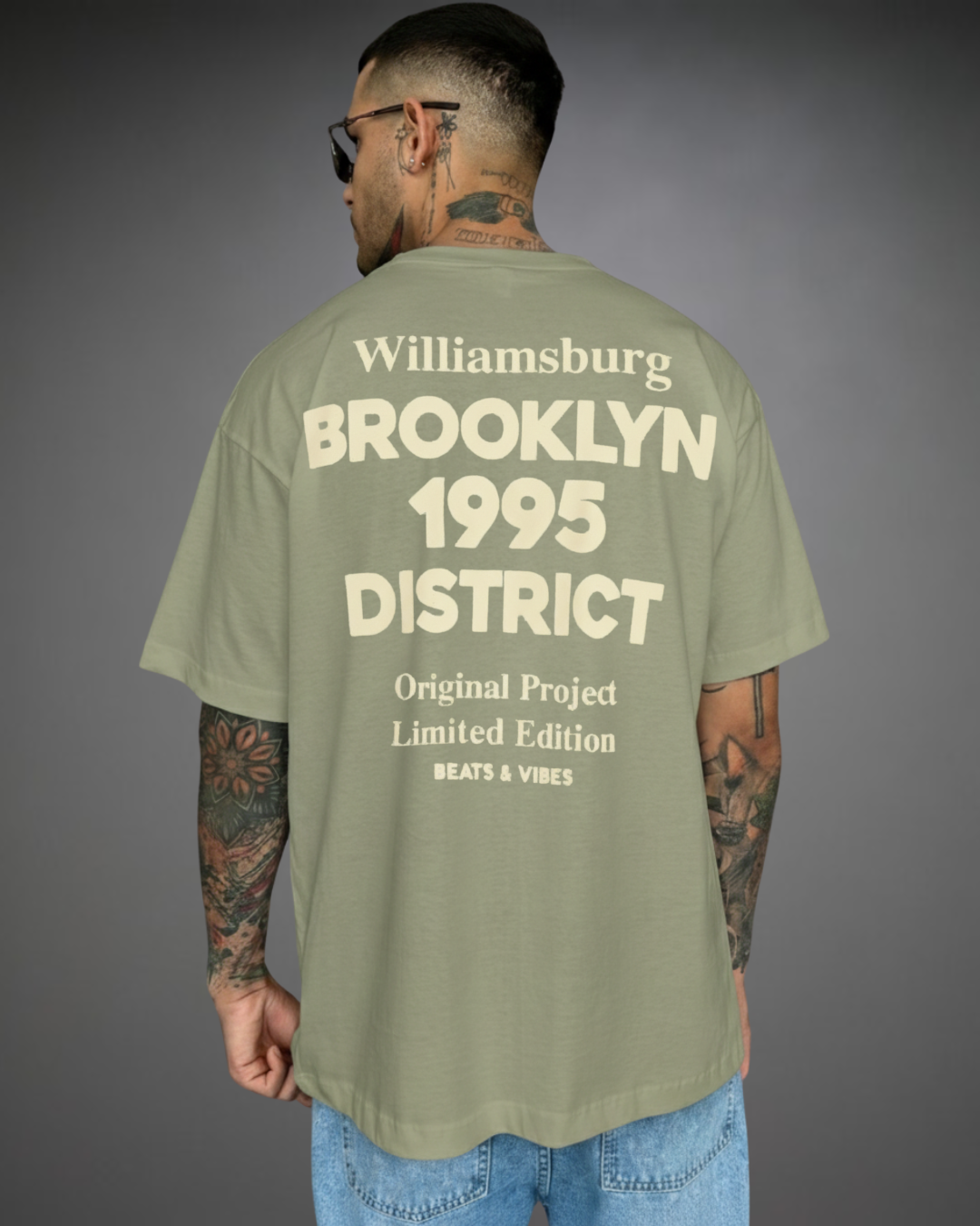 Polo Hombre Oversize Brooklyn District - Verde
