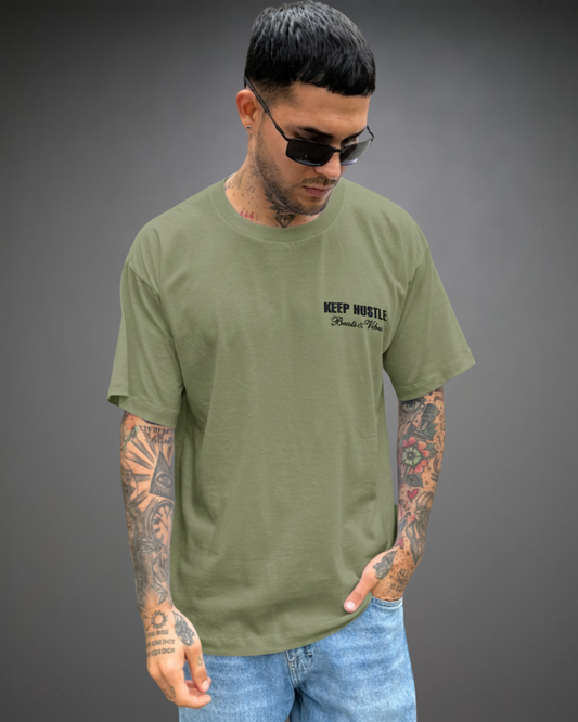 Polo Hombre Oversize Be Rich - Verde O.