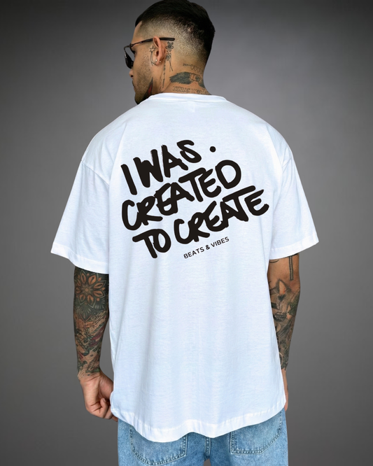 Polo Hombre Oversize Created - Blanco