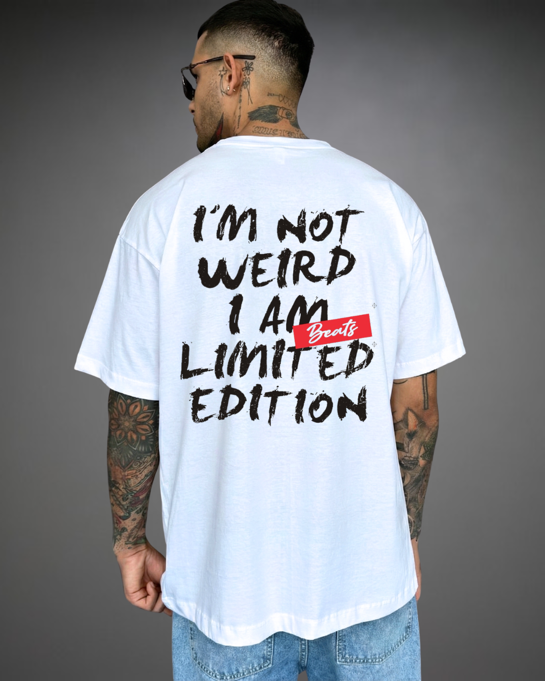 Polo Hombre Oversize Not Weird2 - Blanco