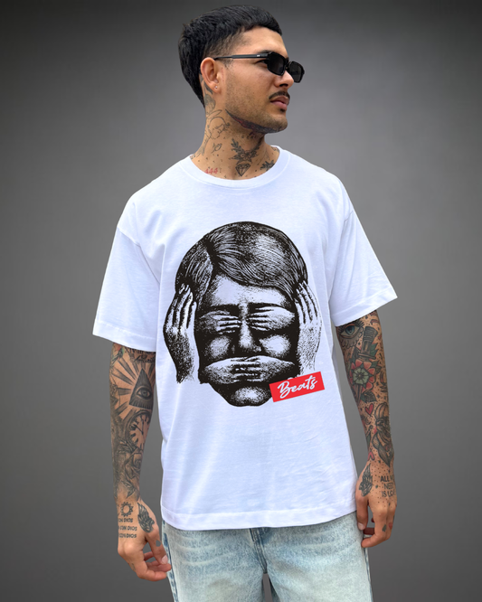 Polo Hombre Oversize Not Weird - Blanco