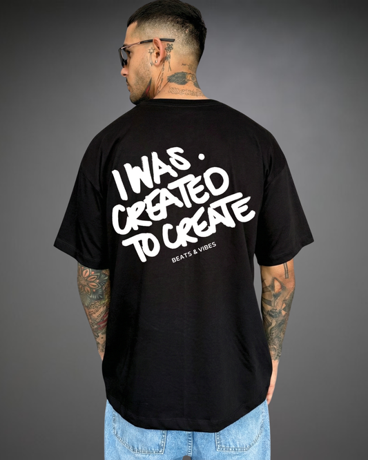 Polo Hombre Oversize Created - Negro