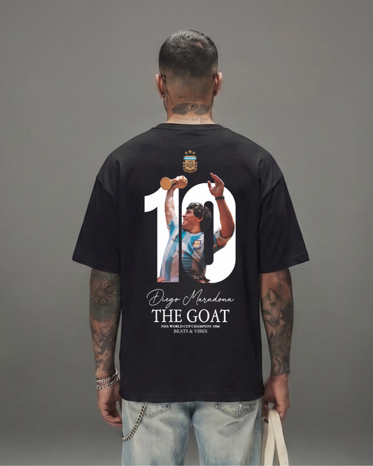 Polo Hombre Oversize ICONS Maradona - Negro