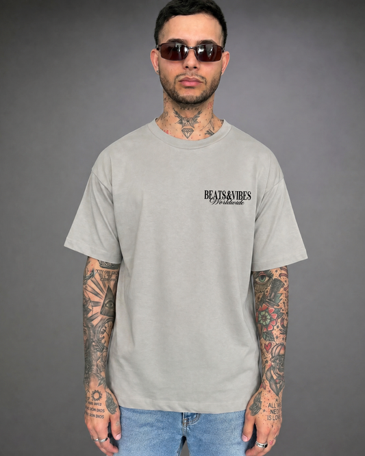 Polo Hombre Oversize BNV Worldwide - Gris