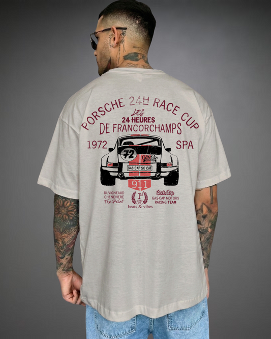 Polo Hombre Oversize The "P" Race Cup - Gris