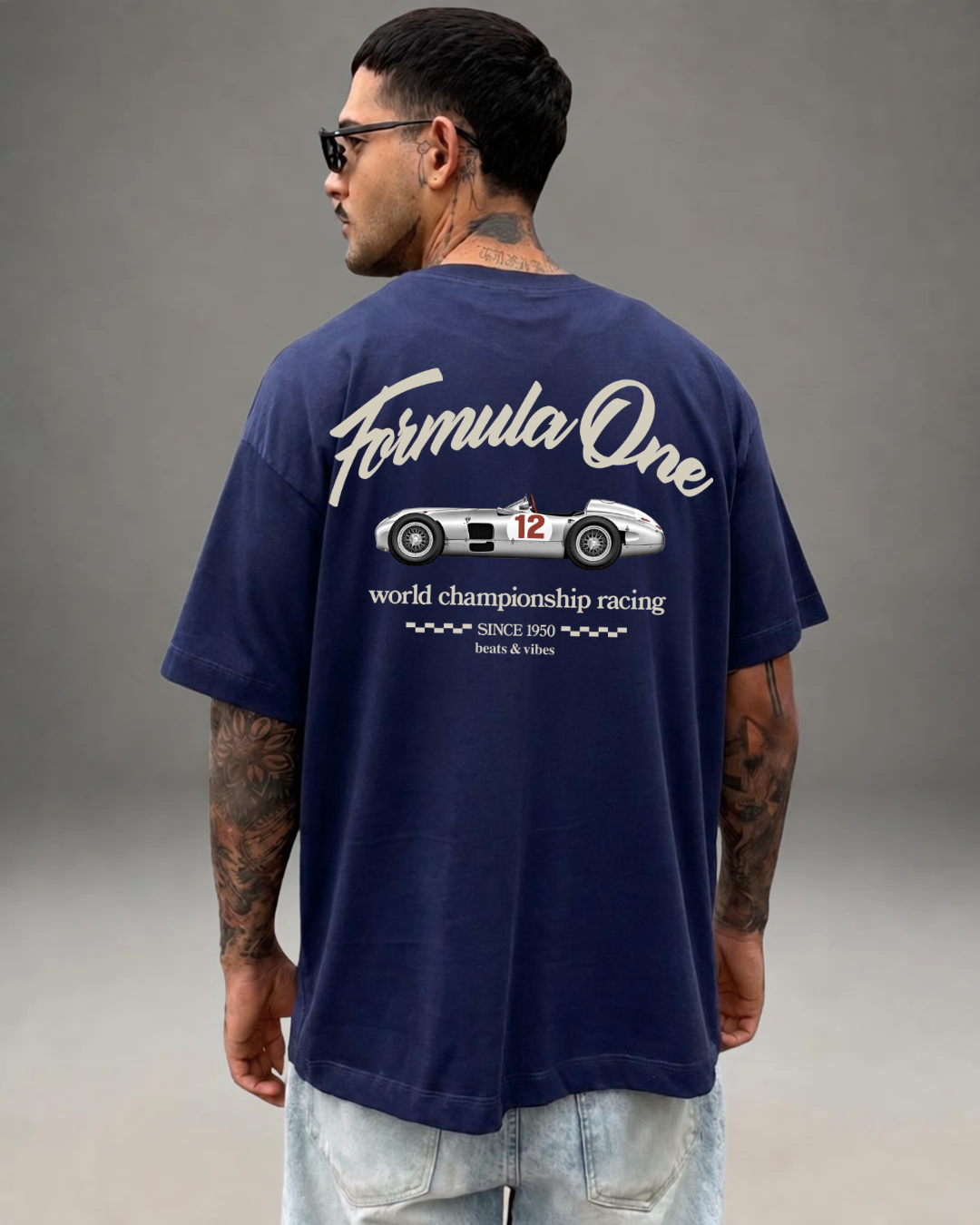 Polo Hombre Oversize Formula One - Azul
