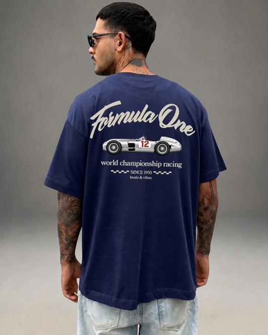 Polo Hombre Oversize Formula One - Azul