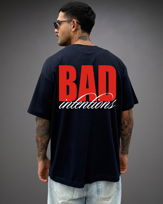 Polo Hombre Oversize Bad Intentions - Azul Noche