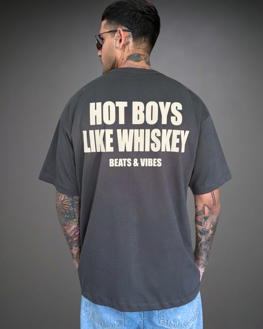 Polo Hombre Oversize Hot Boys - Plomo