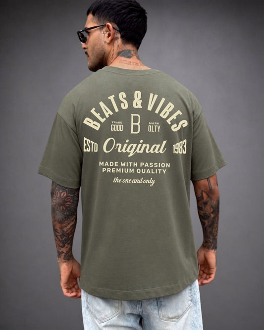 Polo Hombre Oversize Beats & Vibes Originals - Verde